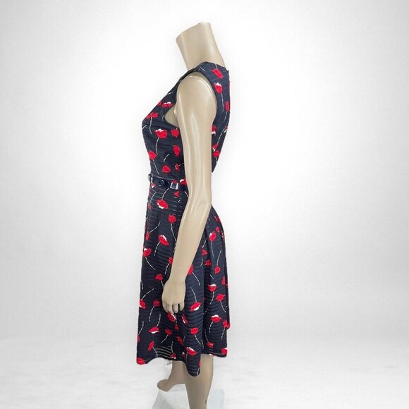 TOMMY HILFIGER‎ Printed Illusion-Stripe Dress 8 - Picture 2 of 11